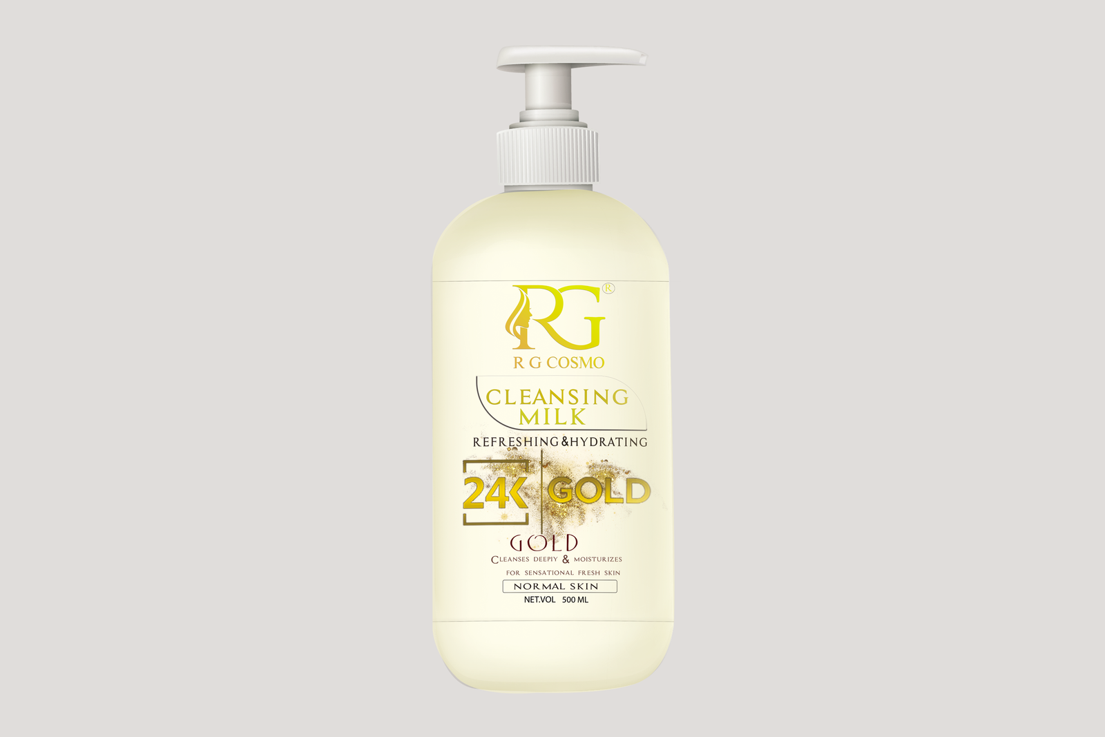 RG COSMO 24K GOLD Cleansing Milk For Deep Pore Effective FOR SKIN 500ML