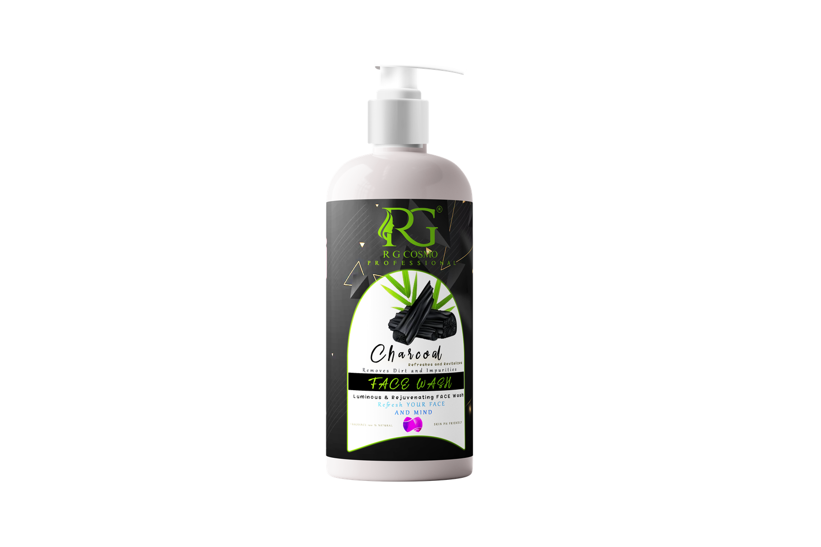 RG COSMO Charcoal FACE WASH 500ML