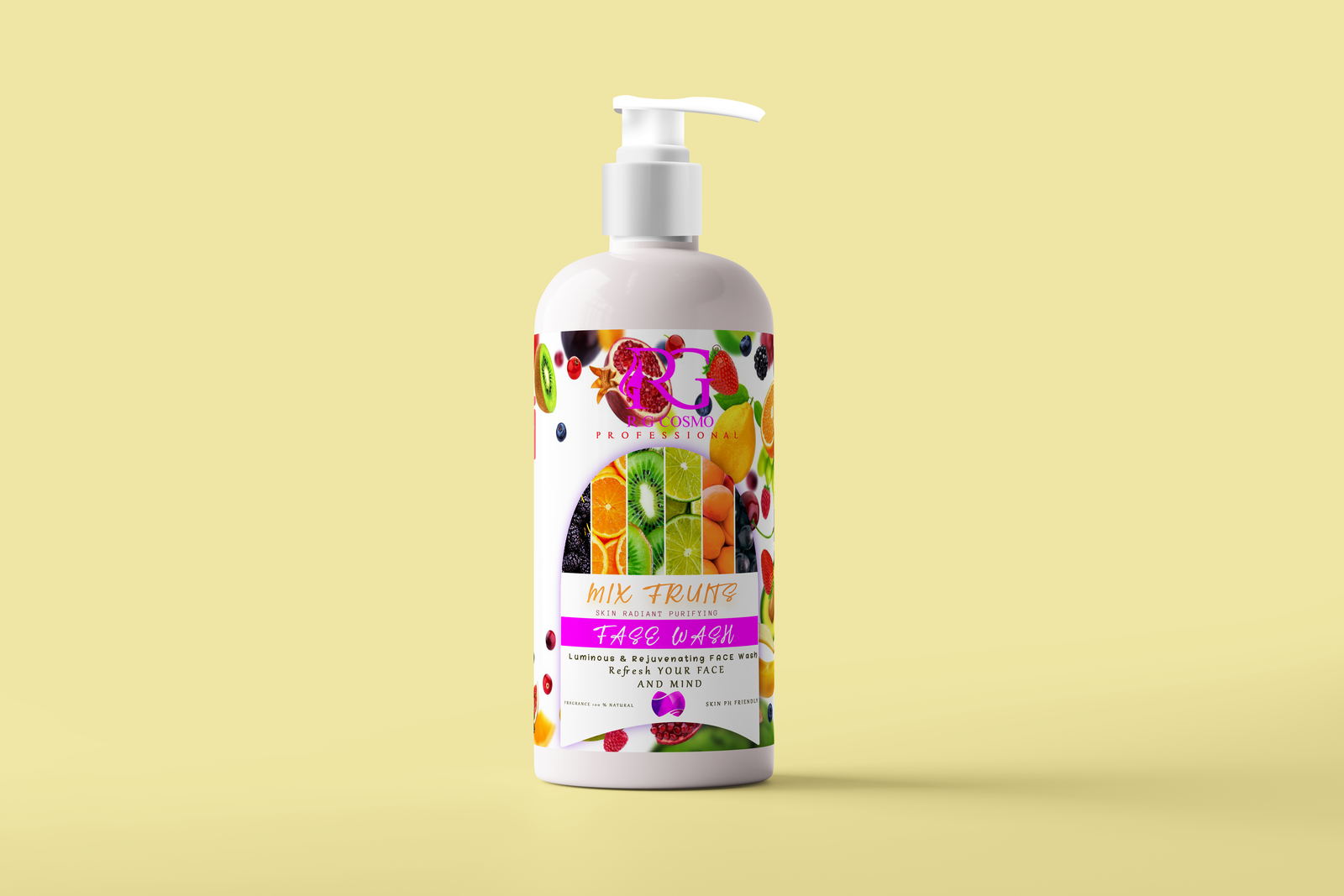 RG COSMO MIX FRUITS GLOW FACE WASH 500ML